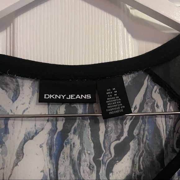 DKNY Marble Patterned Blouse - Picture 3 of 4
